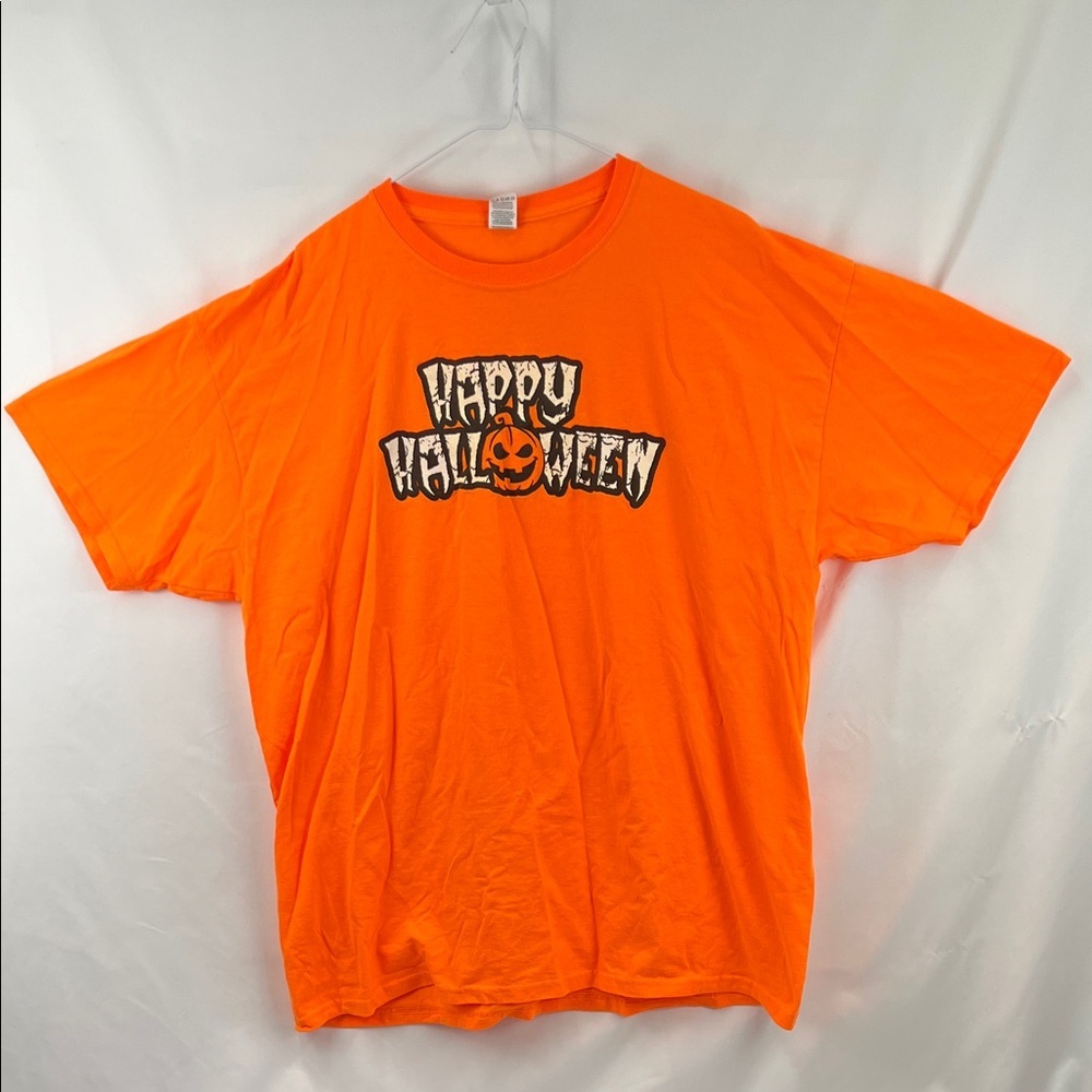 Happy Halloween - Shirt - Size 2XL - Orange - Fruit of the Loom